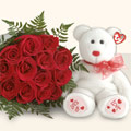 Tokat Turhal �i�ek�i firma �r�n�m�z harika 11 adet g�l ve pelu� oyuncak