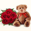 Tokat �i�ek g�nder firma �r�n�m�z 5 adet g�l ve pelu� oyuncak