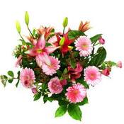 kar���k gerbera mevsim �i�ek buketi Tokat �i�ek firmam�zdan