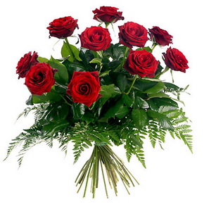 Tokat �i�ek sipari�i g�nderme 10 adet k�rm�z� g�lden buket