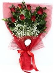 7 adet k�rm�z� g�lden buket tanzimi Tokat cicek , cicekci